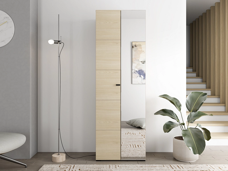 Armoire à chaussure QUITO chêne blanchi