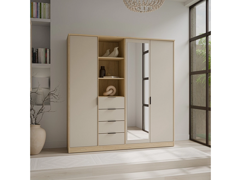 Armoire portes battantes AURORA sable