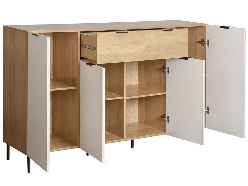 Kommode BASEL 4 Türen 2 Schubladen