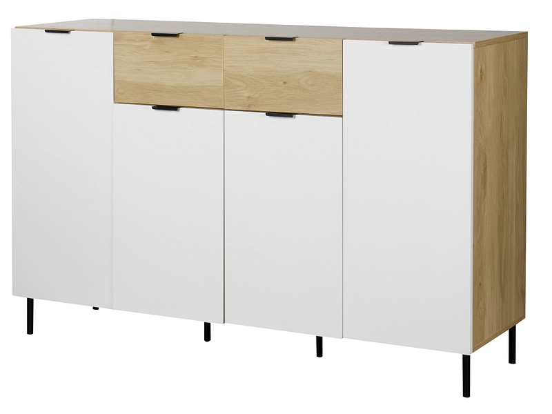 Kommode BASEL 4 Türen 2 Schubladen