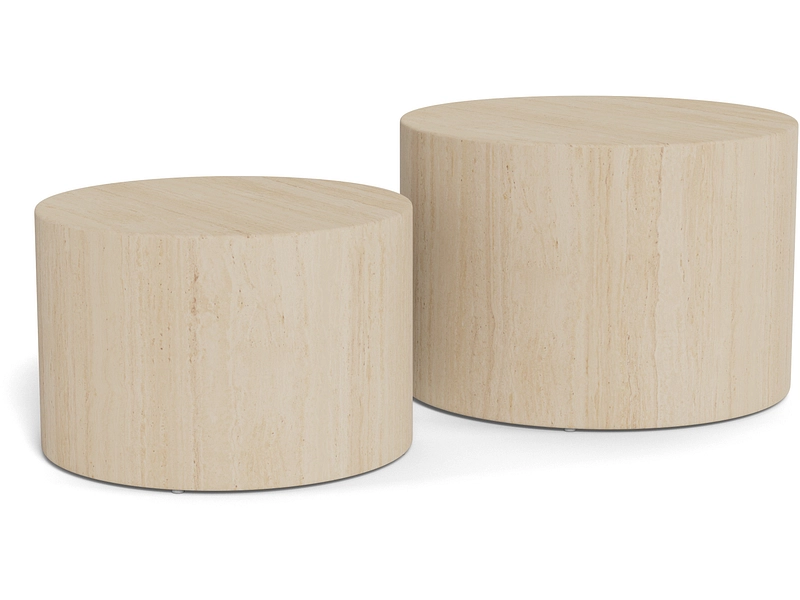Set di tavolini DICE 58x58x40cm beige
