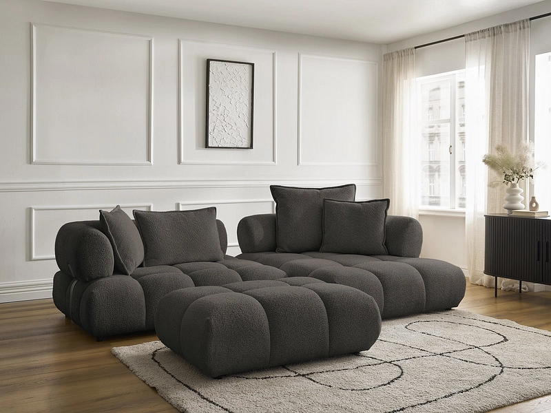 Ecksofa mit Hocker BOBOCHIC ALYA Ecksofa mit Hocker BOBOCHIC ALYA