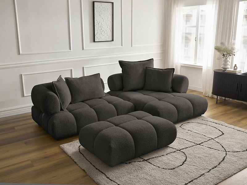 Ecksofa mit Hocker BOBOCHIC ALYA Ecksofa mit Hocker BOBOCHIC ALYA