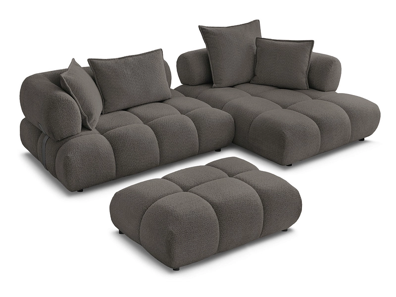 Ecksofa mit Hocker BOBOCHIC ALYA Ecksofa mit Hocker BOBOCHIC ALYA