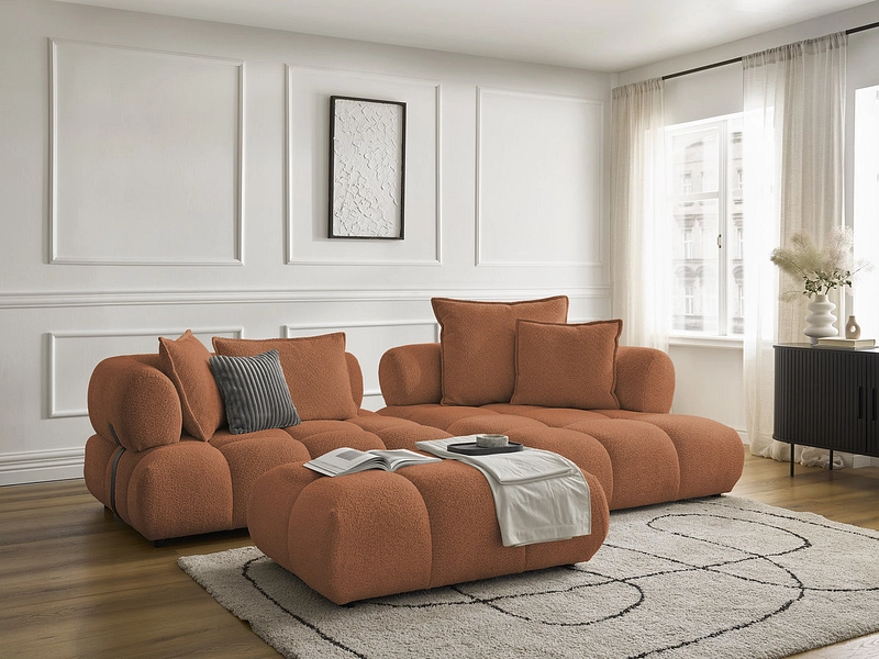 Ecksofa mit Hocker BOBOCHIC ALYA Ecksofa mit Hocker BOBOCHIC ALYA