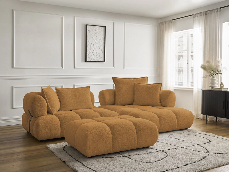 Ecksofa mit Hocker BOBOCHIC ALYA