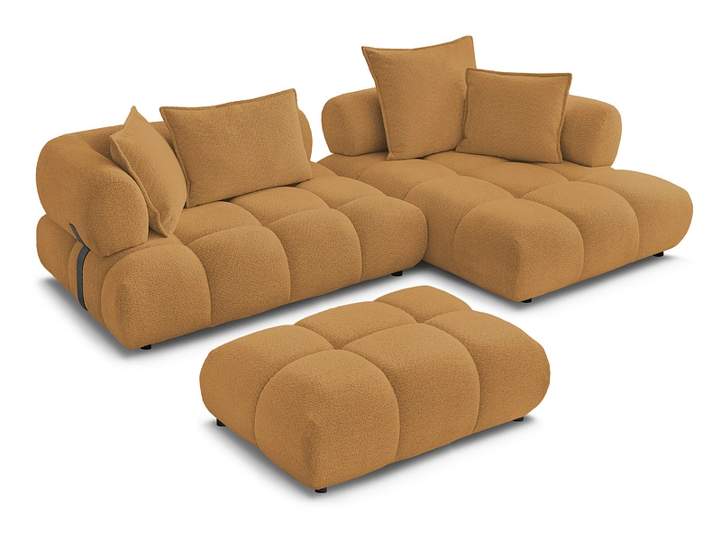 Ecksofa mit Hocker BOBOCHIC ALYA