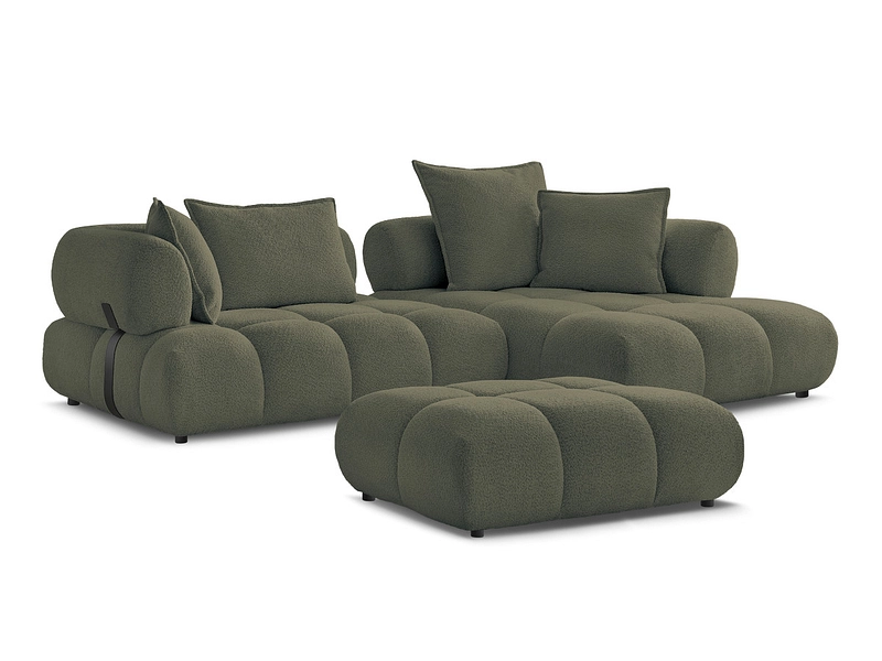 Ecksofa mit Hocker BOBOCHIC ALYA