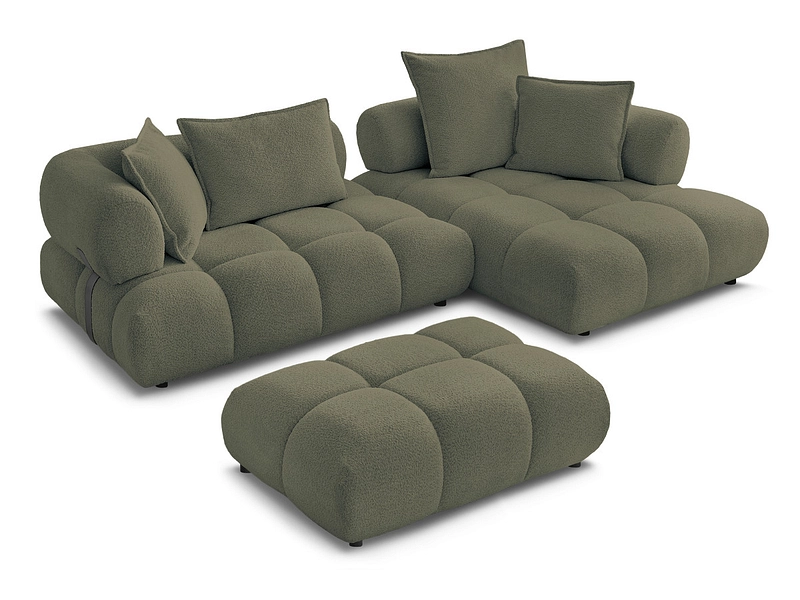 Ecksofa mit Hocker BOBOCHIC ALYA