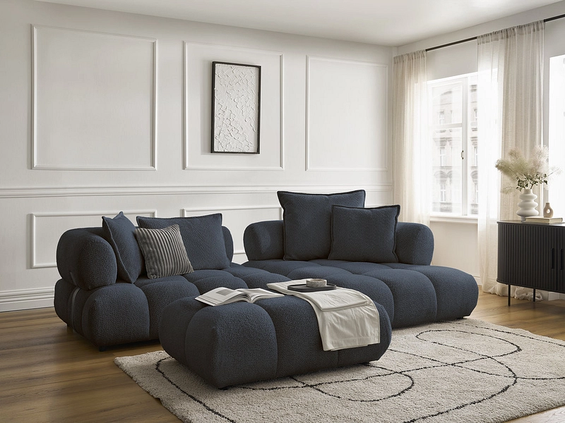 Ecksofa mit Hocker BOBOCHIC ALYA Ecksofa mit Hocker BOBOCHIC ALYA