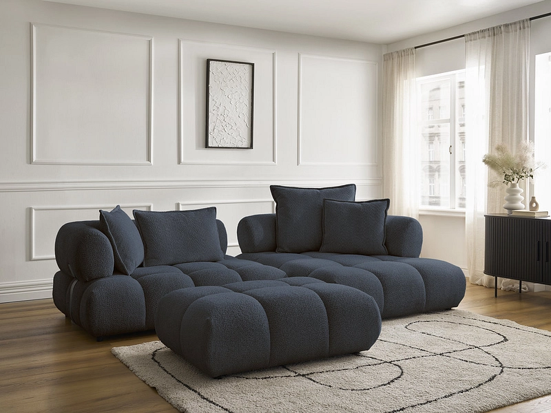 Ecksofa mit Hocker BOBOCHIC ALYA Ecksofa mit Hocker BOBOCHIC ALYA