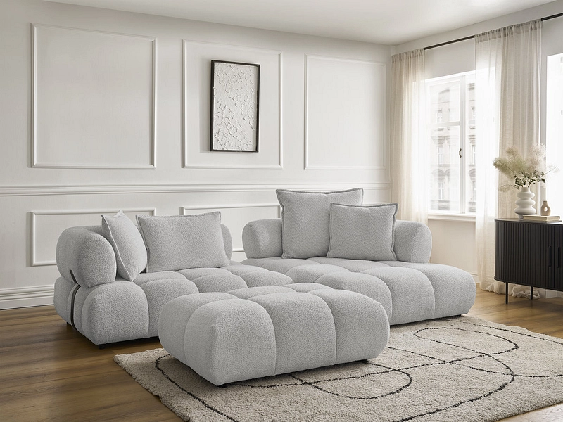 Ecksofa mit Hocker BOBOCHIC ALYA Ecksofa mit Hocker BOBOCHIC ALYA