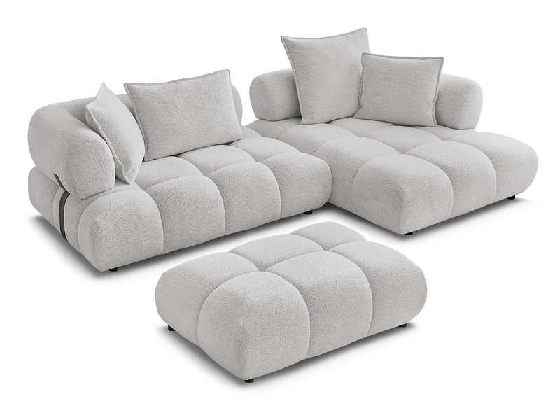 Ecksofa mit Hocker BOBOCHIC ALYA Ecksofa mit Hocker BOBOCHIC ALYA