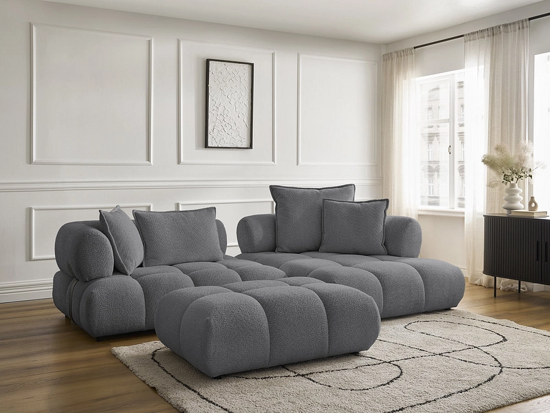 Ecksofa mit Hocker BOBOCHIC ALYA Ecksofa mit Hocker BOBOCHIC ALYA