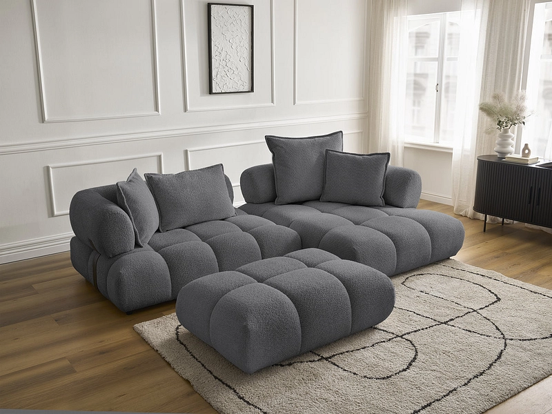Ecksofa mit Hocker BOBOCHIC ALYA Ecksofa mit Hocker BOBOCHIC ALYA