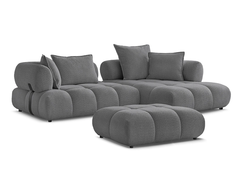 Ecksofa mit Hocker BOBOCHIC ALYA Ecksofa mit Hocker BOBOCHIC ALYA