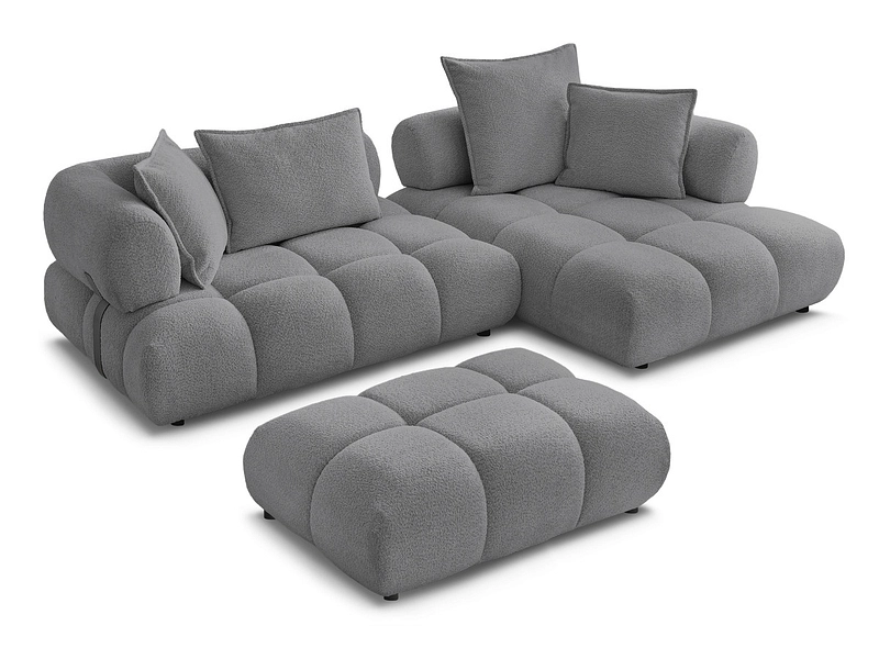 Ecksofa mit Hocker BOBOCHIC ALYA Ecksofa mit Hocker BOBOCHIC ALYA