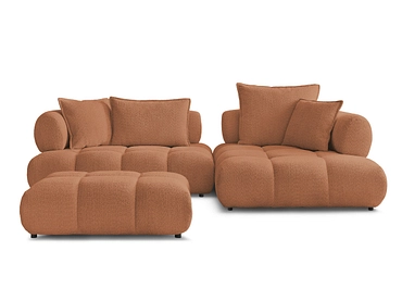 Ecksofa mit Hocker BOBOCHIC ALYA