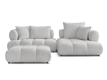 Ecksofa mit Hocker BOBOCHIC ALYA