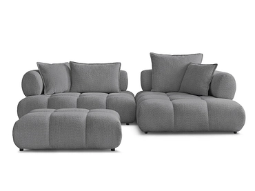 Ecksofa mit Hocker BOBOCHIC ALYA