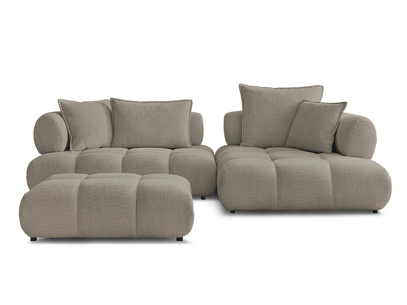 Ecksofa mit Hocker BOBOCHIC ALYA Ecksofa mit Hocker BOBOCHIC ALYA