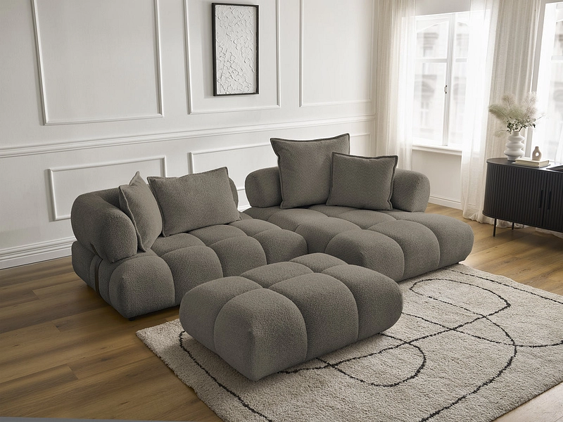Ecksofa mit Hocker BOBOCHIC ALYA Ecksofa mit Hocker BOBOCHIC ALYA