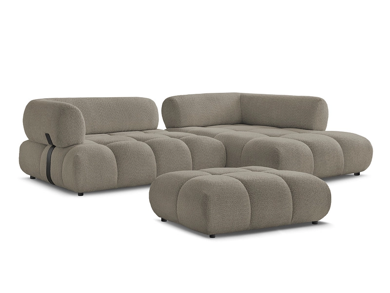 Ecksofa mit Hocker BOBOCHIC ALYA Ecksofa mit Hocker BOBOCHIC ALYA