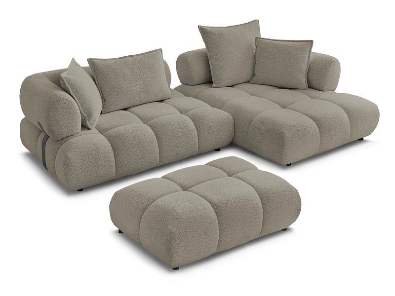 Ecksofa mit Hocker BOBOCHIC ALYA Ecksofa mit Hocker BOBOCHIC ALYA