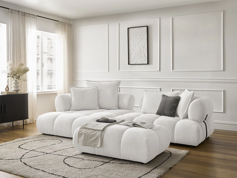 Ecksofa mit Hocker BOBOCHIC ALYA Ecksofa mit Hocker BOBOCHIC ALYA