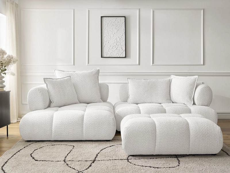 Ecksofa mit Hocker BOBOCHIC ALYA Ecksofa mit Hocker BOBOCHIC ALYA