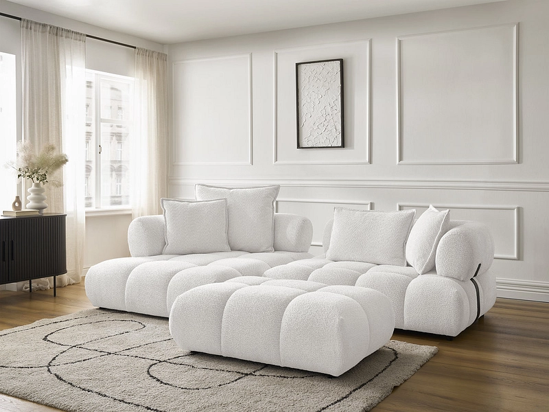 Ecksofa mit Hocker BOBOCHIC ALYA Ecksofa mit Hocker BOBOCHIC ALYA