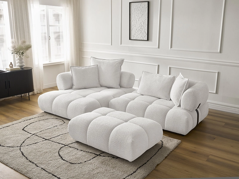 Ecksofa mit Hocker BOBOCHIC ALYA Ecksofa mit Hocker BOBOCHIC ALYA