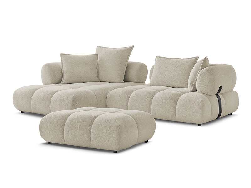 Ecksofa mit Hocker BOBOCHIC ALYA Ecksofa mit Hocker BOBOCHIC ALYA