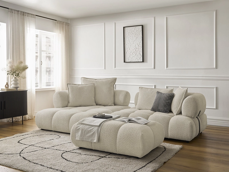 Ecksofa mit Hocker BOBOCHIC ALYA Ecksofa mit Hocker BOBOCHIC ALYA
