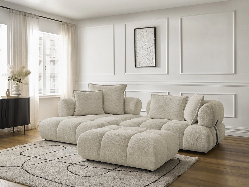 Ecksofa mit Hocker BOBOCHIC ALYA Ecksofa mit Hocker BOBOCHIC ALYA