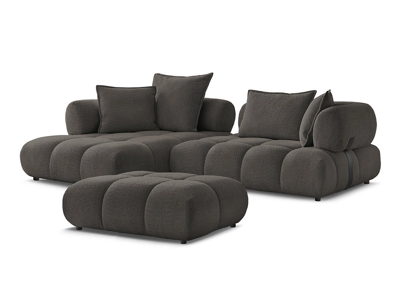 Ecksofa mit Hocker BOBOCHIC ALYA
