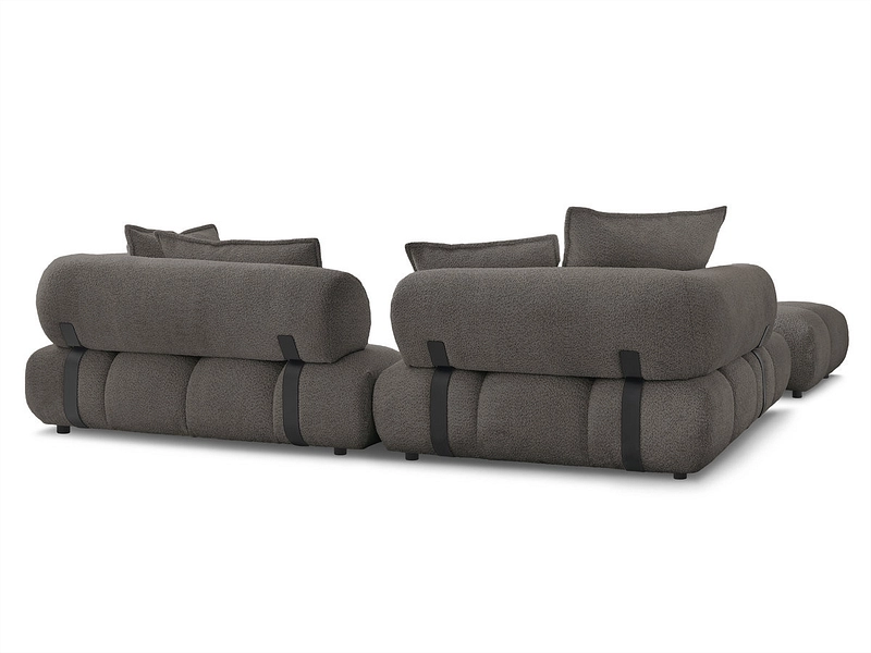 Ecksofa mit Hocker BOBOCHIC ALYA