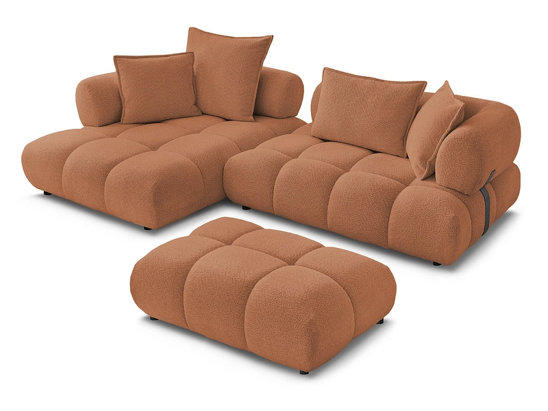 Ecksofa mit Hocker BOBOCHIC ALYA