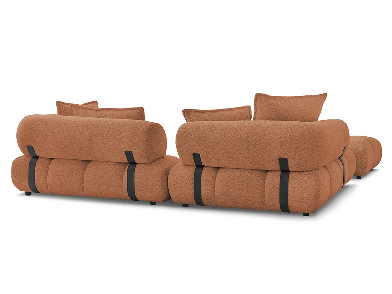Ecksofa mit Hocker BOBOCHIC ALYA