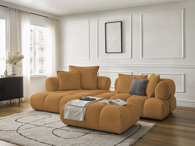 Ecksofa mit Hocker BOBOCHIC ALYA