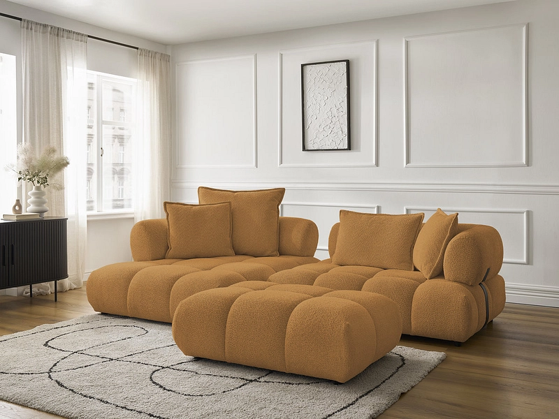 Ecksofa mit Hocker BOBOCHIC ALYA