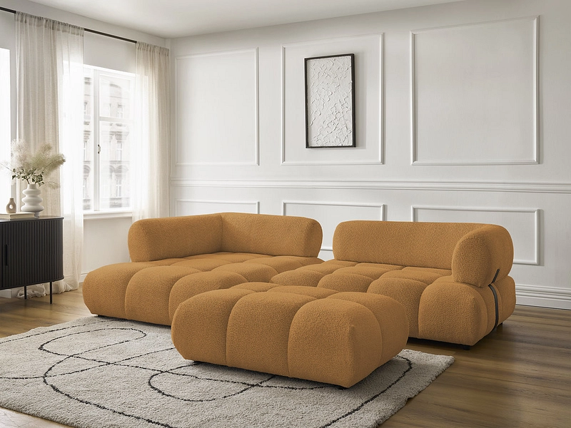 Ecksofa mit Hocker BOBOCHIC ALYA