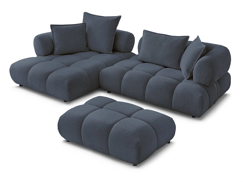 Ecksofa mit Hocker BOBOCHIC ALYA