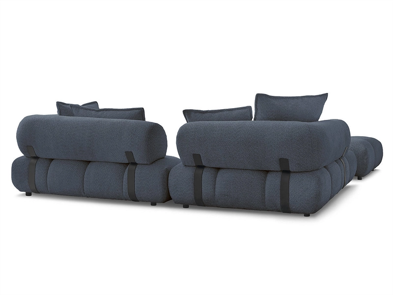 Ecksofa mit Hocker BOBOCHIC ALYA