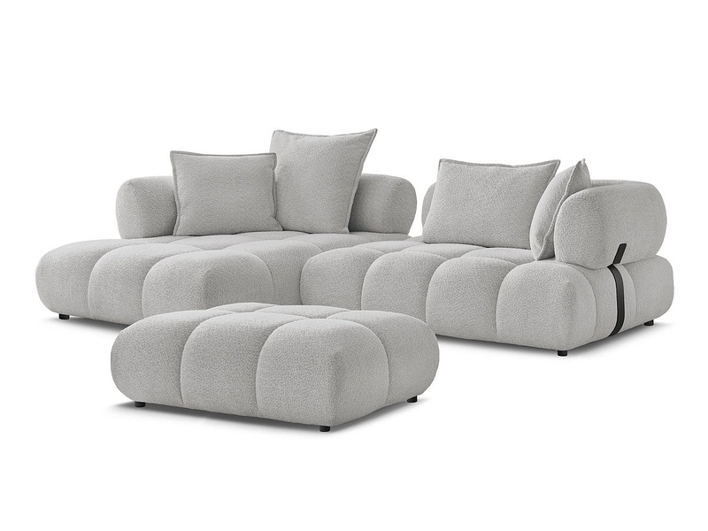 Ecksofa mit Hocker BOBOCHIC ALYA