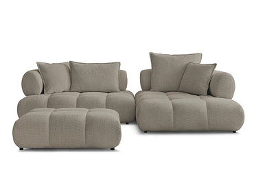 Ecksofa mit Hocker BOBOCHIC ALYA