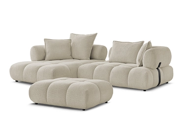 Ecksofa mit Hocker BOBOCHIC ALYA Ecksofa mit Hocker BOBOCHIC ALYA
