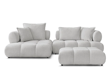 Ecksofa mit Hocker BOBOCHIC ALYA