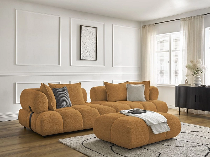 Divano con pouf BOBOCHIC ALYA Divano con pouf BOBOCHIC ALYA