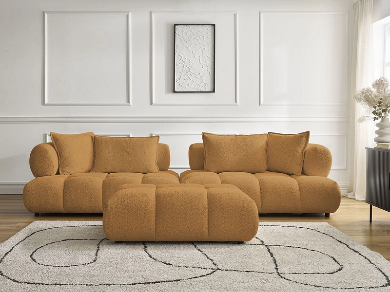 Divano con pouf BOBOCHIC ALYA Divano con pouf BOBOCHIC ALYA